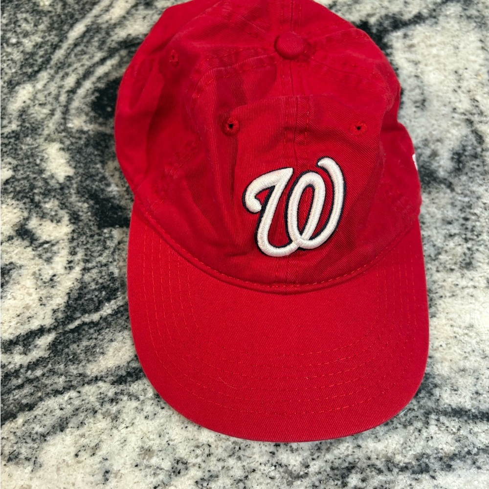 New Era Red and Black Youth Cap Washington Nationals